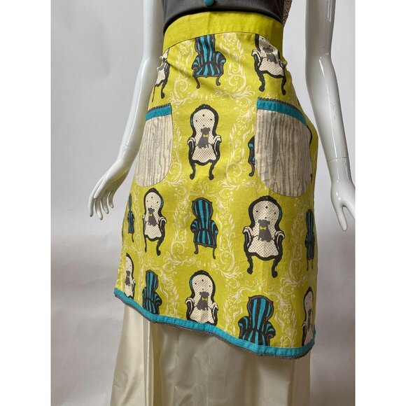 Chair Motif Bib Apron By Sarah Watts - New - Picture 10 of 16